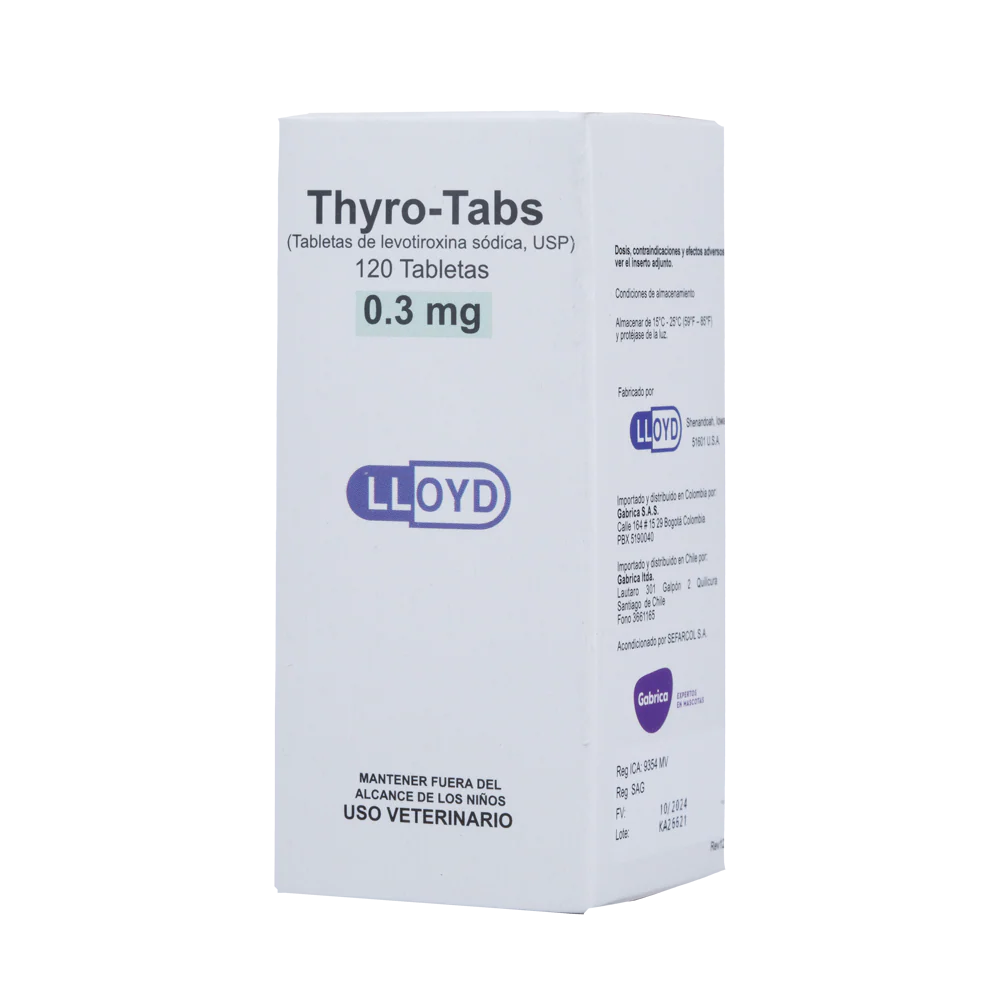 C Thyro-Tabs soporte tiroideo para perros x 120 tabletas - Image 9