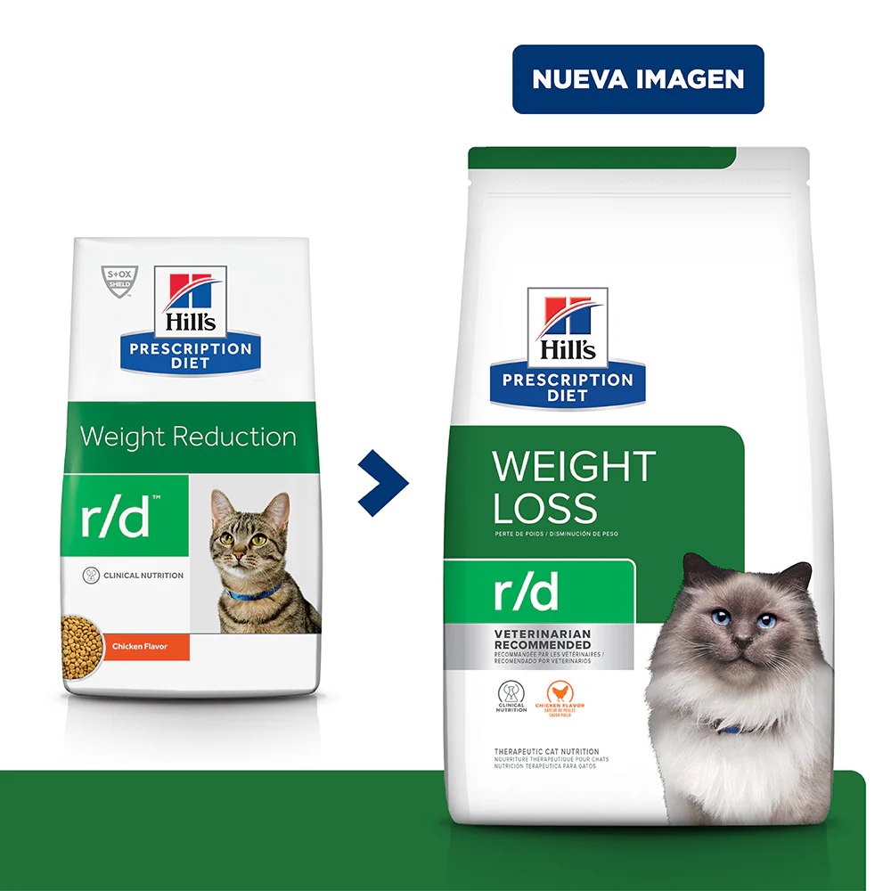 Hill's Prescription Diet r/d, Pérdida de Peso, alimento seco para gato 4 Lb (1,81Kg) - Image 2