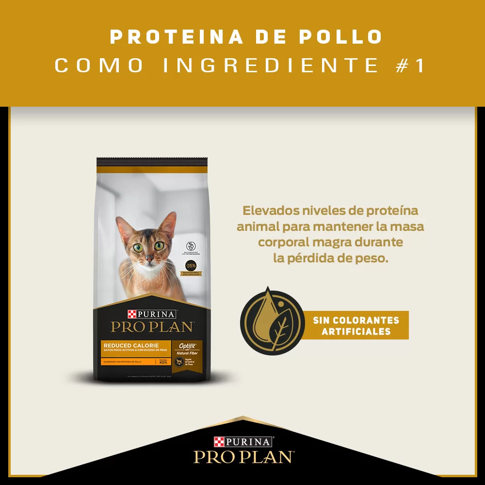 Comida Para Para Gatos Adultos Poco Activos O Con Exceso De Peso Purina Pro Plan X 3 Kg - Image 4