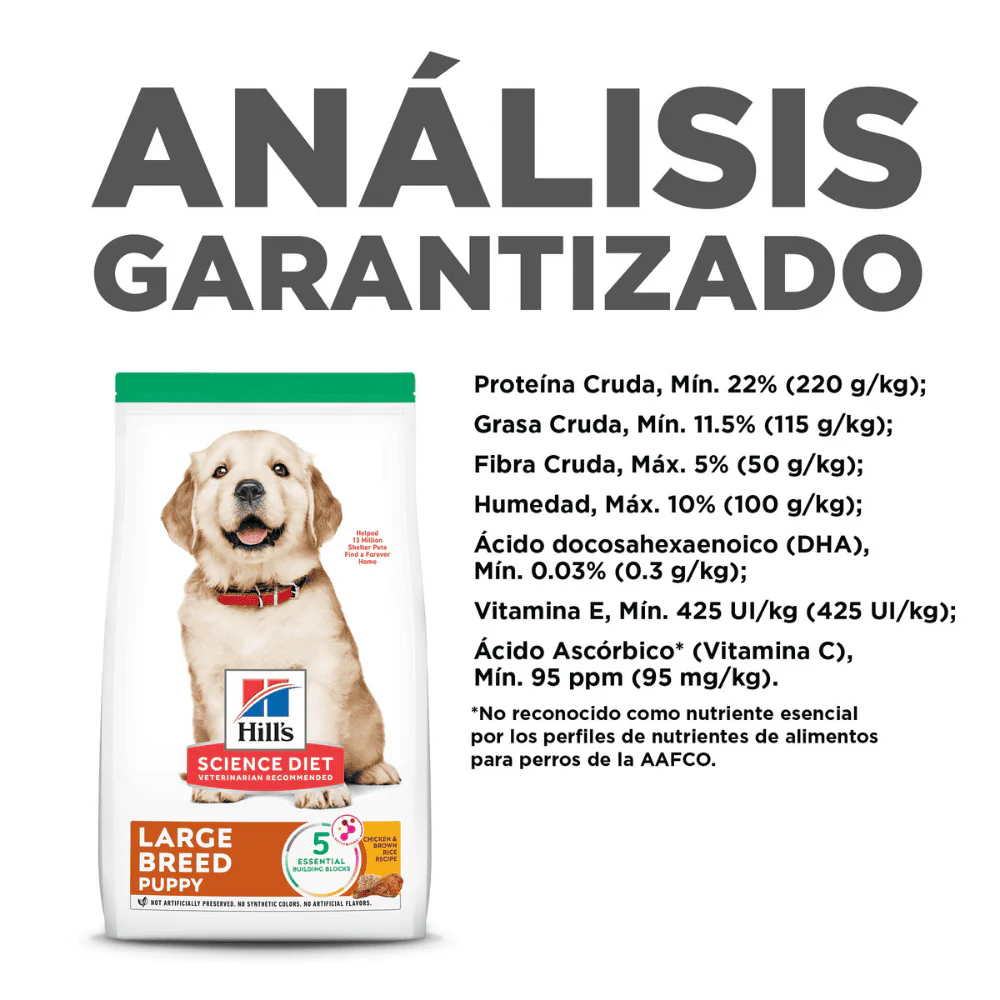Hill's Science Diet puppy concentrado para perro cachorro razas grandes - Image 3