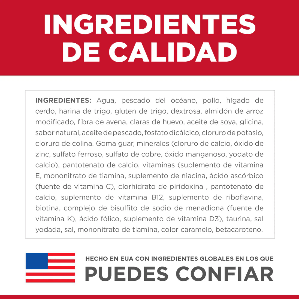 Hill's Science Diet alimento húmedo en pouch para gato adulto sabor pescado 79g - Image 4