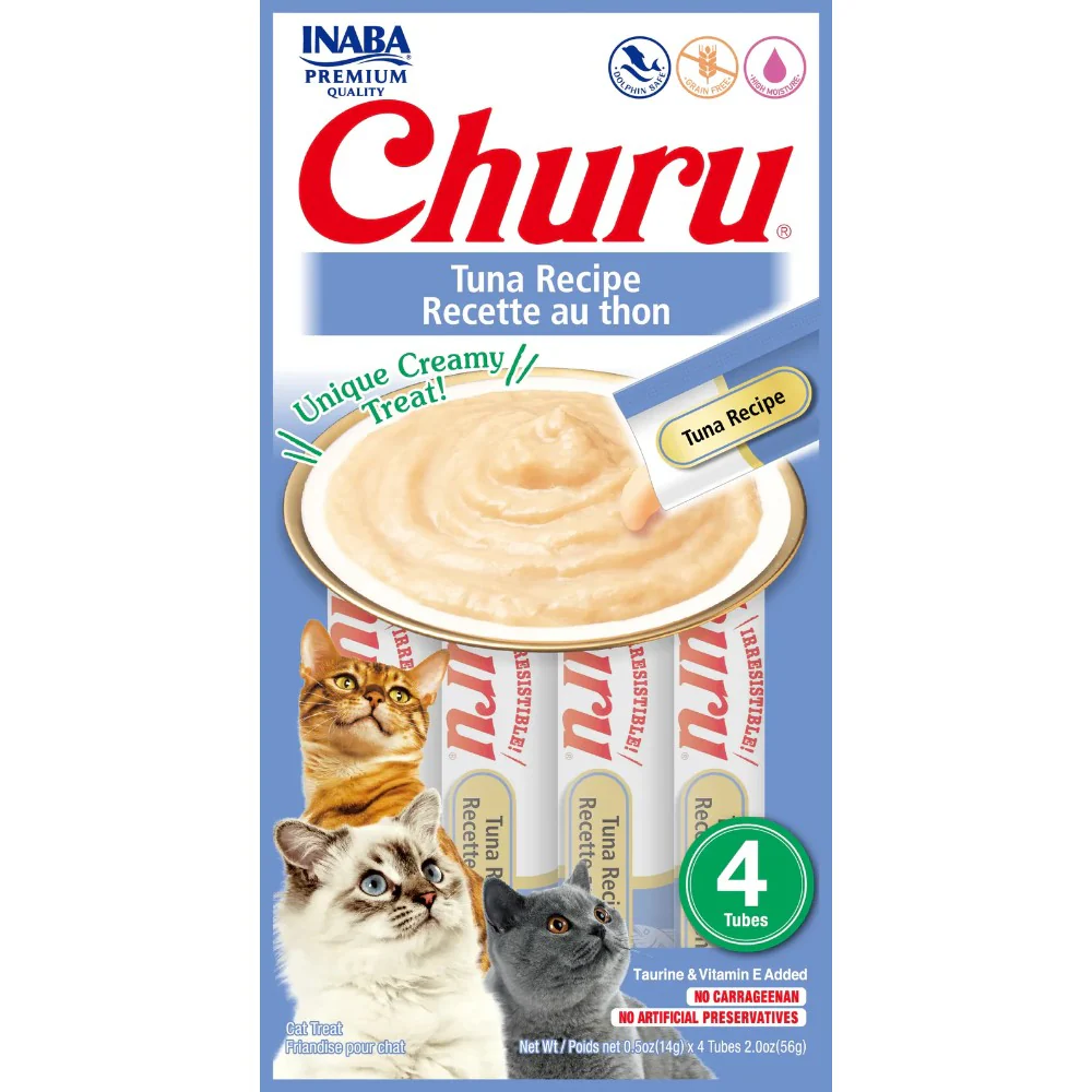 Inaba Cat Snack Churu 4 Piezas Atun 56 Gr