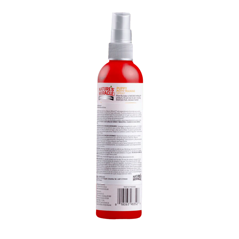 Spray Entrenamiento Para Orinar Perro Nature Miracle 8 Onz - Image 2