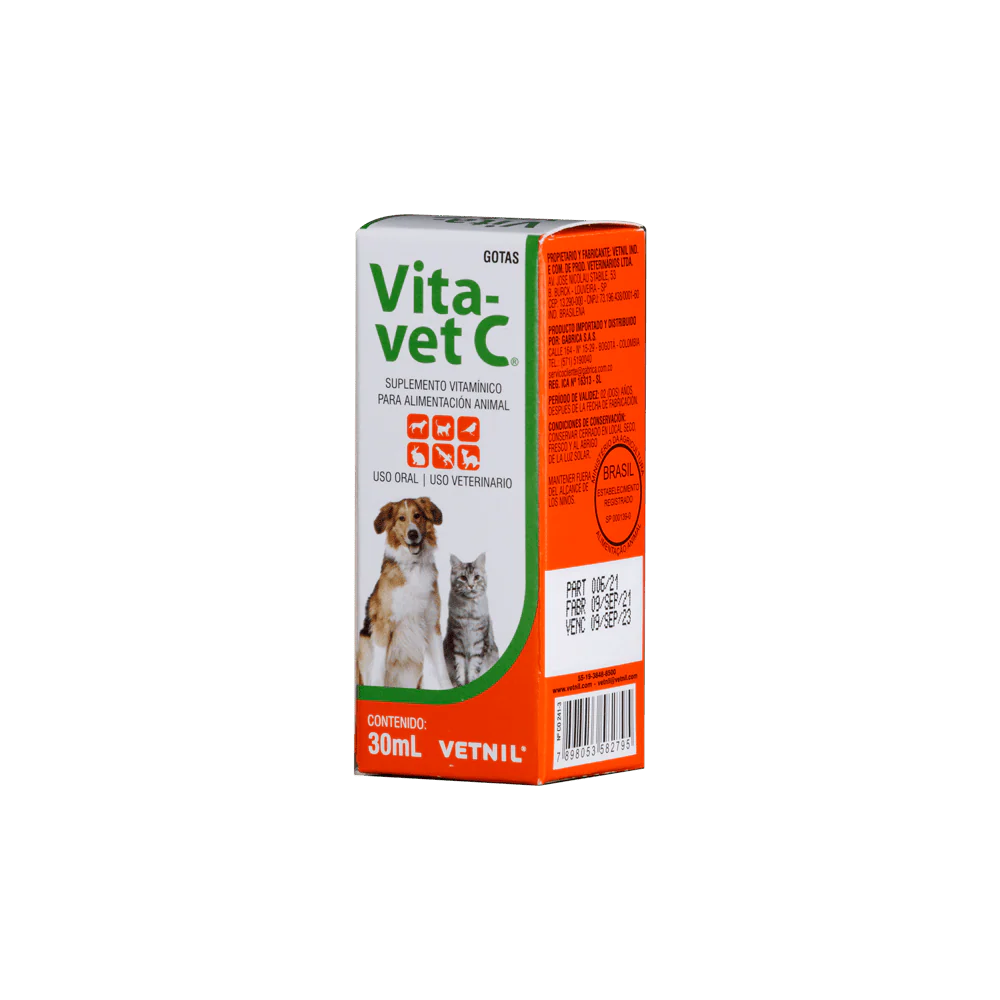 Suplemento Vita-Vet C para Perros y Gatos 30ML - Image 3